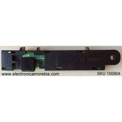 BOTONERA VIZIO 75500303A001 / 748.00K05.0011 / MODELO E650I-B2